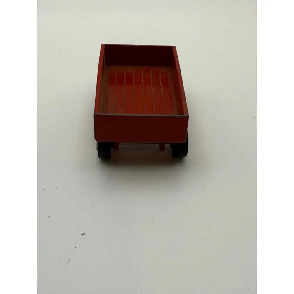 Red Farm Trailer Cart‎ Wagon Metal Vintage made in China Unknown mgf